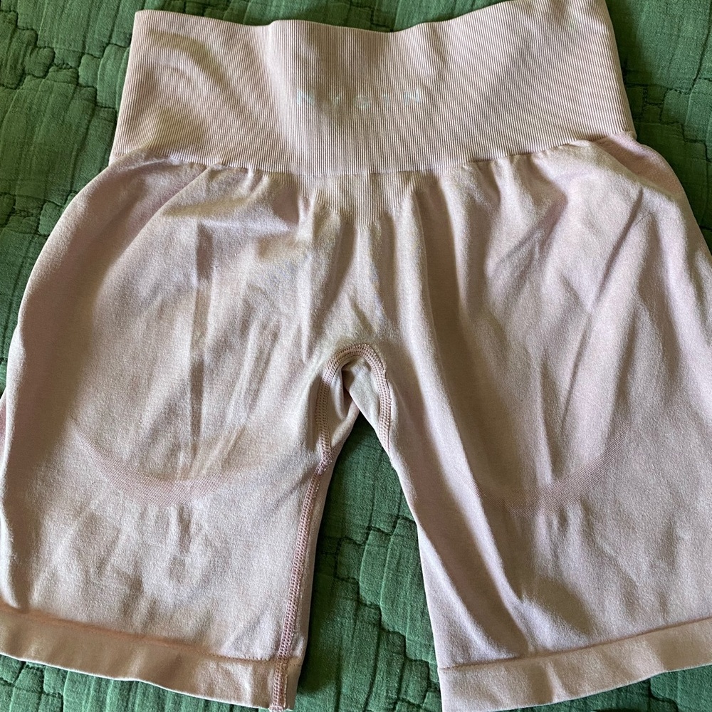 Nvgtn Baby Pink Contour Seamless Shorts